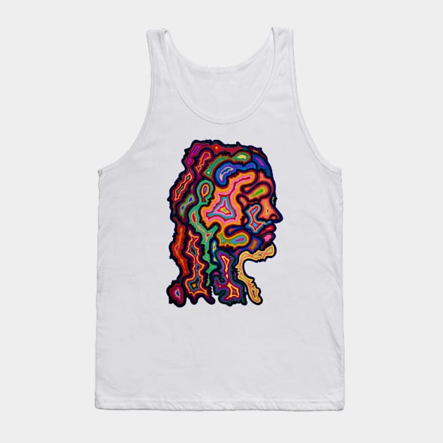 Face of Faces Tank Top by Art by Rory 